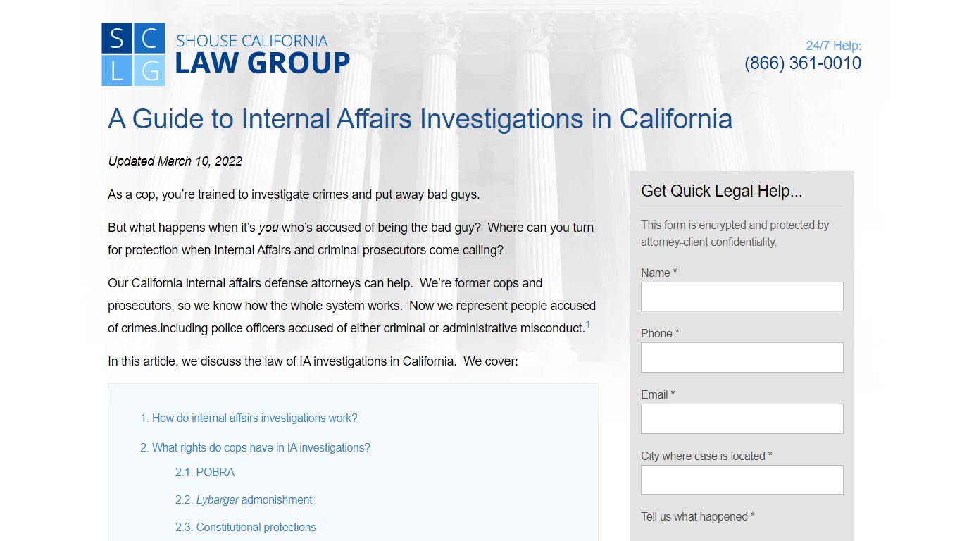A Guide To Police Internal Affairs Investigations In ...